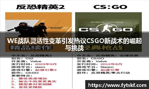 WE战队灵活性变革引发热议CSGO新战术的崛起与挑战